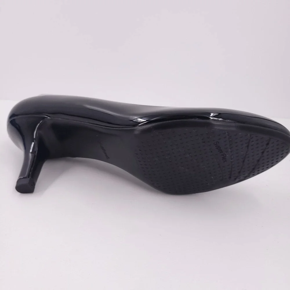 Easy Street Passion Dress Pumps Black Womens 11 M‎ Patent Slip On Classic Heels